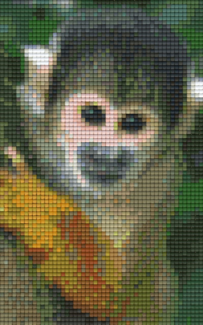 Skull Monkey Two [2] Baseplate PixelHobby Mini-mosaic Art Kit image 0